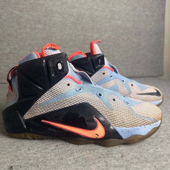 Nike Lebron Other - Nike Lebron James XII Easter Aluminium Sunset Glow 685181-488 Size 6Y